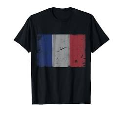 Vintage Grunge French Patriotische Flagge von Frankreich Shirt von Tee Styley