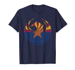 Vintage verblasst Phoenix Arizona Flagge T Shirt von Tee Styley