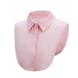 TeeYee Damen Abnehmbare Fake Kragen Formell Blusenkragen Krageneinsatz Halskrause für Kleid/Hemd 033 rosa von TeeYee