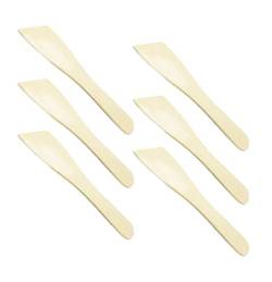 Teegxddy 6 PCS holzspatel schaber holzspatel holz spatel schaber kunststoff brettchen holzspatel küche von Teegxddy