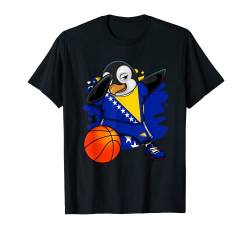Dab Pinguin Bosnien Herzegowina Basketball Fans Trikot Bball T-Shirt von Teeisle Bosnia Herzegovina Basketball