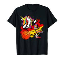 Dabbing Einhorn Deutschland Basketball Fans Trikot Deutschland Flagge T-Shirt von Teeisle Germany Basketball