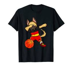 Dabbing German Shepherd Germany Basketball Fans Trikot Sport T-Shirt von Teeisle Germany Basketball