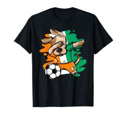 Dabbing Dog Fußballtrikot, Elfenbeinküste, Elfenbeinfarben T-Shirt von Teeisle Ivory Coast Soccer