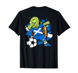 Dabbing Turtle Scotland Fußballtrikot Scottish Sports T-Shirt von Teeisle Scotland Soccer