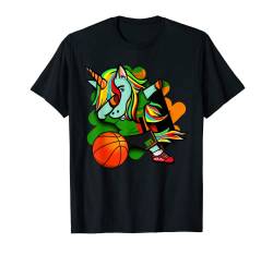 Dabbing Einhorn Zambia Basketball Fans Trikot sambianische Flagge T-Shirt von Teeisle Zambia Basketball