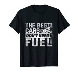 E-Auto Elektroauto Auto Klimawandel Klimaschutz T-Shirt von Teeladen