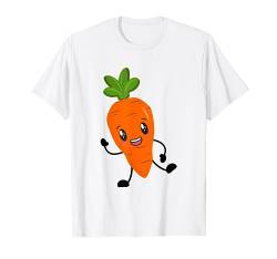 Möhre Comic Küche Karotte süße Comicfigur Kochen Koch T-Shirt von Teeladen