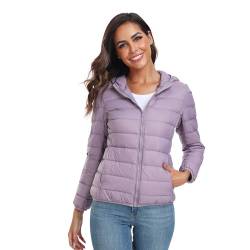 Teemie Damen Steppjacke Leichte Übergangsjacke Jacke Daunenjacke Daunen Lightweight Daunenoptik Für Frauen Parka Funktionsjacke Mit Kapuze L von Teemie