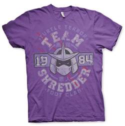 Team Shredder Offizielles T-Shirt (D.Grey) Gr. M, violett von Teenage Mutant Ninja Turtles