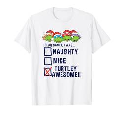 Teenage Mutant Ninja Turtles Christmas Santa I Was Awesome T-Shirt von Teenage Mutant Ninja Turtles