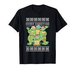 Teenage Mutant Ninja Turtles Christmas Ugly Sweater Group T-Shirt von Teenage Mutant Ninja Turtles