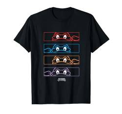 Teenage Mutant Ninja Turtles Group Line Art Face Mask Panels T-Shirt von Teenage Mutant Ninja Turtles