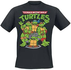 Teenage Mutant Ninja Turtles Group Männer T-Shirt schwarz L von Teenage Mutant Ninja Turtles