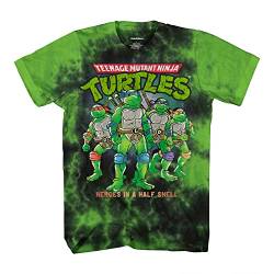 Teenage Mutant Ninja Turtles Herren Helden in einer Halbschale Batik-T-Shirt, Schwarz / Grün, XX-Large von Teenage Mutant Ninja Turtles