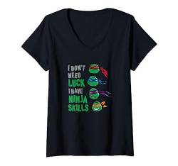 Teenage Mutant Ninja Turtles I Have Ninja Skills Portraits T-Shirt mit V-Ausschnitt von Teenage Mutant Ninja Turtles