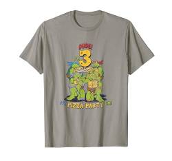 Teenage Mutant Ninja Turtles I'm 3 Dude Pizza Birthday T-Shirt von Teenage Mutant Ninja Turtles