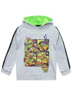 Teenage Mutant Ninja Turtles Jungen Hoodie | Leonardo, Donatello, Raphael und Michelangelo Kinder Hoodie | 122 | Offizielle TMNT Merchandise von Teenage Mutant Ninja Turtles