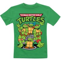 Teenage Mutant Ninja Turtles T-Shirt für Kinder - Kids - Group - für Mädchen & Jungen - grün  - Lizenzierter Fanartikel von Teenage Mutant Ninja Turtles