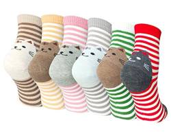 Damen Socken aus Baumwolle Witzige Socken Karikatur Tier Socken Niedliche Tiere Socken Bunt Muster Socken von Teenloveme