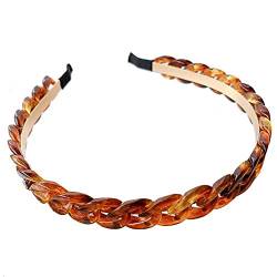 Kette Stirnband Kunststoff Kette Haarband Einfache Haar Hoop Headwear Haarschmuck für Frauen und Mädchen, 1 Stück von Teensery