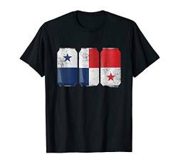 Cool Graphic Beer Cans Panama Flag T-Shirt von TeezCo Beer