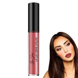 Lipgloss-Mattstift, Langanhaltender, flüssiger Matt-Lippenstift mit Antihaftbeschichtung, Antihaft-Becher, nicht verblassender wasserdichter Lipgloss, mattes flüssiges Lippenstift-Make-up-Set Teksome von Teksome