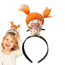 Plüsch-Puppen-Stirnband, Puppen-Haarreif,Konstellation Puppe Haarband süße Haarreifen | Niedliche Haarreifen für Styling, Make-up, modisches Plüschpuppen-Haarband für Mädchen, Kinder von Teksome
