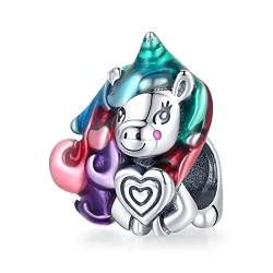 Armband Charm Dream Pony 925 Sterling Silber Charm passt für Pandora Armband, European Charms Bracelet von Teleye