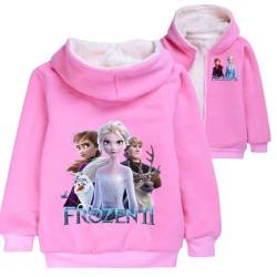 LOL Kleine Mädchen Prinzessin bedruckte Hoodies Herbst Winter Mantel Einhorn Jacke Kinder Pullover Kleidung Weihnachten Cardigan Geschenk Wolle Kostüme, Rosa 3, 5-6 Jahre von Temolie