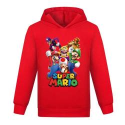 Super Hero Hoodie Cartoon Spiel Baby Mädchen Jungen Freizeit Kleidung Sets Kinder Sweatshirt Nachtwäsche Pyjamas Kleidung 2-12Y Rot, rot, 134 von Temolie