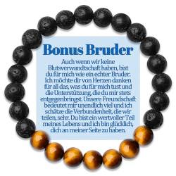 Bonus Bruder Armband Geschenke für Stiefbruder Armbänder Bonusbruder Geschenk an Meinen Adoptivbruder zum Geburtstag Weihnachten Geburtstagsgeschenk Vatertag Männer Schmuck Geschenkidee Sinvolles von Temulnee