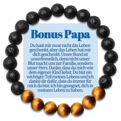 Bonus Papa Armband Bonuspapa Geschenke für Stiefpapa Armbänder Geschenk an Meinen Stiefvater zum Geburtstag Vatertag Vatertagsgeschenke Geburtstagsgeschenk Männer Schmuck Geschenkidee Herren Sinvolles von Temulnee