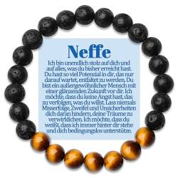 Neffe Armband Geschenke für Neffe von Onkel Tante an Meinen Neffe Armbänder Geschenk zum Geburtstag Geburtstagsgeschenk Vatertag Vatertagsgeschenke Weihnachten Männer Schmuck Geschenkidee Geschenkidee von Temulnee