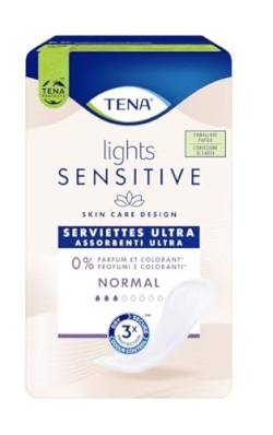 Tena Lady Lights Sensitive Ultra Normal Einlagen, 16 Stück von Tena
