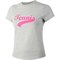 Tennis-Point Tennis Signature T-Shirt Damen in grau, Größe: S von Tennis-Point