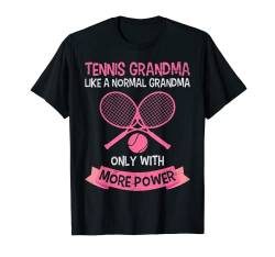 Tennis Oma Tennis Großmutter Rentnerin Tennis T-Shirt von Tennis Shirt Herren und Tennis Damen Geschenke