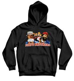 Terence Hill Bud Spencer Hoodie - Zwei sind Nicht zu bremsen - Firpo Brothers (schwarz) (XXL) von Terence Hill