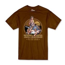 Terence Hill Bud Spencer - Trinity and Bambino - Wild West Legends (braun) (3XL) von Terence Hill