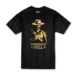 Terence Hill - Gold Cowboy - T-Shirt (schwarz) (3XL) von Terence Hill