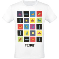 Tetris - Gaming T-Shirt - Color Blocks - S bis 3XL - für Männer - Größe M - weiß  - EMP exklusives Merchandise! von Tetris