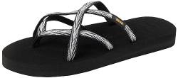 Teva Damen Olowahu Womens Flipflop, Palms Black/White, 36 EU von Teva