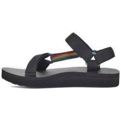 Teva Herren Mid Universal Pride Plattform, schwarz/Regenbogen, 45.5 EU von Teva