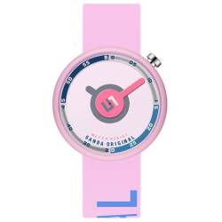 Tevimpeya Fashion Color Block Analoguhr für Studenten 30M wasserdichte Quarzuhr mit weichem Band für Teenager Jungen Mädchen, rosa von Tevimpeya