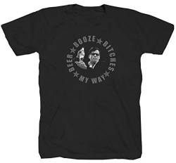 Charlie Sheen Two and The Half Men Star Party Funshirt Comedy schwarz T-Shirt Tee Shirt XL von Tex-Ha