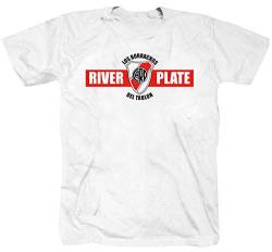 River Plate Argentinien Fussball Club FC Ultras Utra Derby Boca Juniors Weiss T-Shirt Shirt 3XL XXXL von Tex-Ha