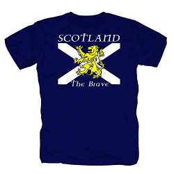 Scotland The Brave Schottland Norwegen Schweden England Glasgow Aberdeen Irland Braveheart Shirt Polo T-Shirt XL von Tex-Ha