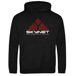 Skynet Terminator Science Fiction Film Gamer Computer schwarz Kapuzenpullover Hoodie L von Tex-Ha