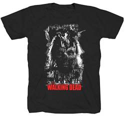 TWD Zombie Horror Serie Film Walking Dead Halloween Splatter schwarz T-Shirt Shirt M von Tex-Ha