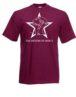 Textilfabrik Hering T-Hemd - Sisters of Mercy I The Worlds Ende 007 (Bordeaux, XL) von Textilfabrik Hering